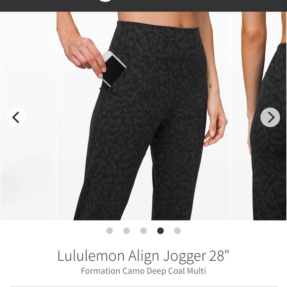 Lululemon Align Jogger 28" Formation Camo Deep Coal Multi - Picture 3 of 10